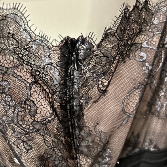 Calvin Klein Black Lace Midi Sheath Dress NWT Size 14 (Fits L-XL) - Picture 2 of 6